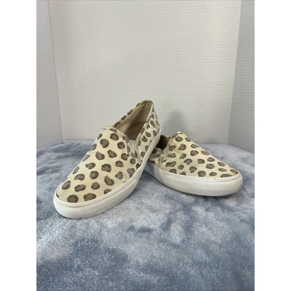 Keds Leopard Slip-On Sneakers Womens Shoes Sz 7.5 Anthropology‎